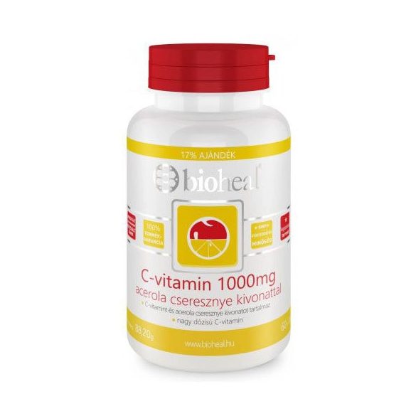 Bioheal c-vitamin 1000mg acerola kivonattal 70 db