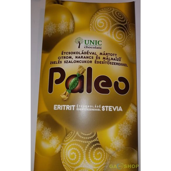 Paleo unic szaloncukor étcsokis zselés édesítőszerekkel 220 g