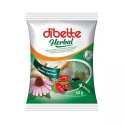   Dibette herbal cukormentes vegyes gyógynövényes cukorka édesítőszerekkel 60 g