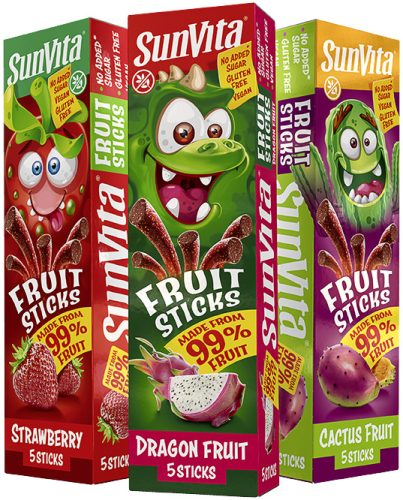 Sunvita fruit sticks eper 5 db 100 g