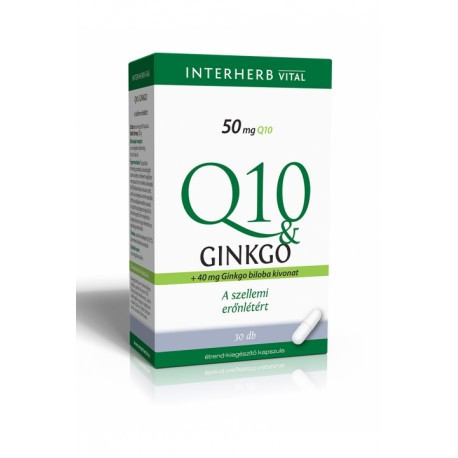 INTERHERB Q10&GINKGO KAPSZULA 30DB