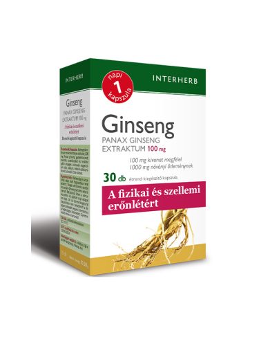 INTERHERB NAPI 1 GINSENG EXTRAKTUM KAPSZULA 30 db