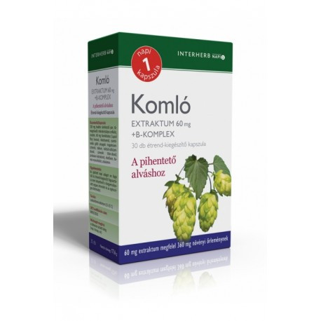 INTERHERB NAPI 1 KOMLÓ EXTRAKTUM + B-KOMPLEX KAPSZULA 30DB