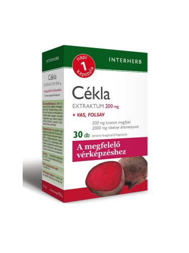 INTERHERB NAPI 1 CÉKLA EXTRAKTUM KAPSZULA 30 db