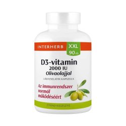 INTERHERB XXL D3-VITAMIN 2000IU OLÍVAOLAJJAL KAPSZULA 90DB