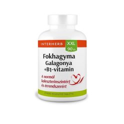 INTERHERB XXL FOKHAGYMA -GALAGONYA +B1 VITAMIN TABLETTA 90DB