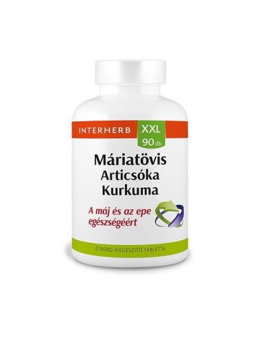 INTERHERB XXL MÁRIATÖVIS-ARTICSÓKA+ KURKUMA TABLETTA 90DB