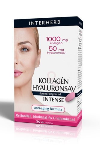 INTERHERB KOLLAGÉN -HYALURONSAV INTENSE TABLE TTA 30DB