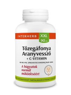 Interherb Xxl Tőzegáfonya+Aranyvessző+C-Vitamin Tabletta 90Db