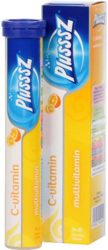 Plussz duo multivitamin+c-vitamin pezsgőtabletta 20 db