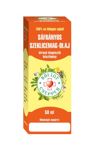 Bálint sáfrányos szeklicemmag-olaj 50 ml