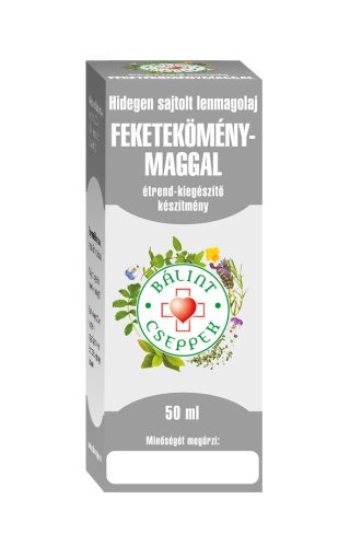 Bálint lenmagolaj fekedböménymaggal 50 ml