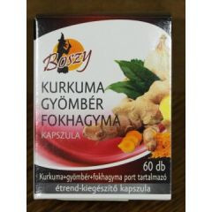 Boszy kurkuma-gyömbér-fokhagyma por kapszula 60 db