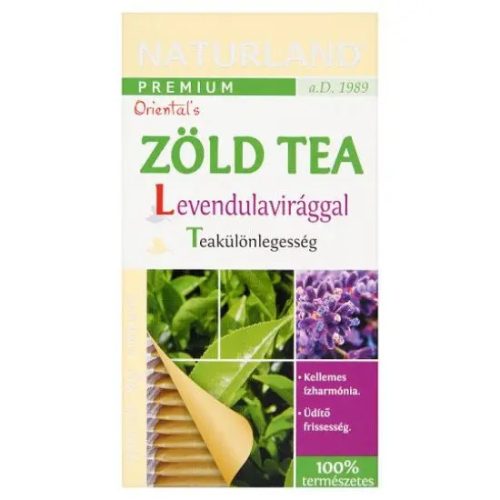 Naturland prémium zöld tea levendulavirággal 30 g