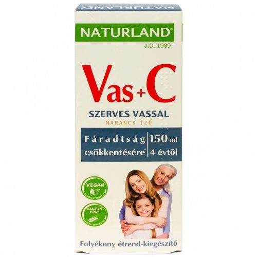 NATURLAND VAS+C VITAMIN SZIRUP 150ML