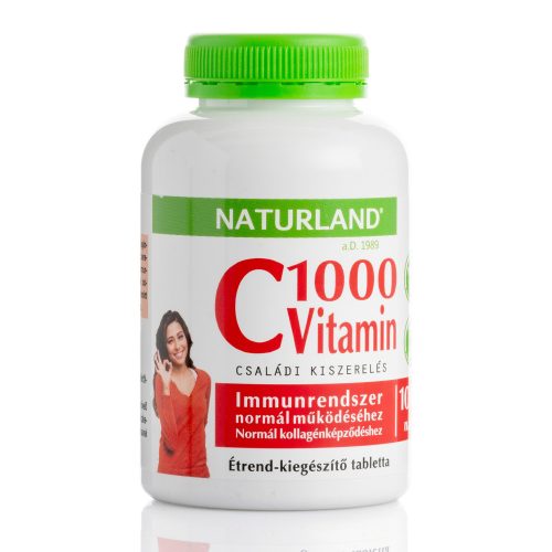 NATURLAND C-VITAMIN 1000MG TABL. 100DB