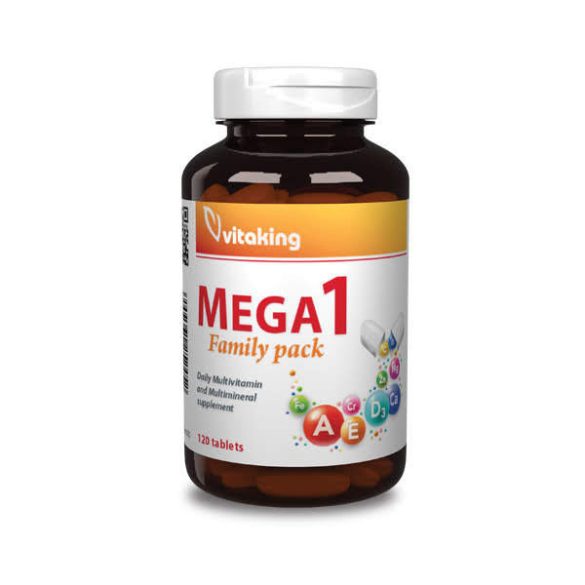 Vitaking mega 1 multivitamin family tabletta 120 db