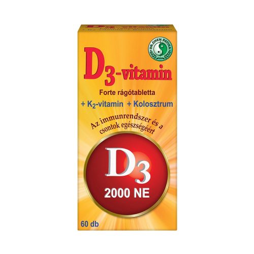 Dr.chen d3-vitamin forte rágótabletta 60 db