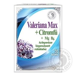 Dr.chen valeriana max+citromfű tabletta 30 db