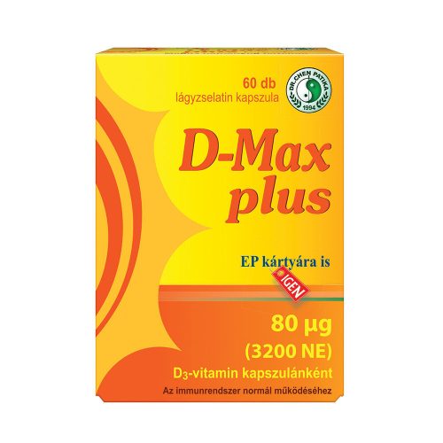 Dr.chen d-max plus d3-vitamin 3200ne kapszula 60 db