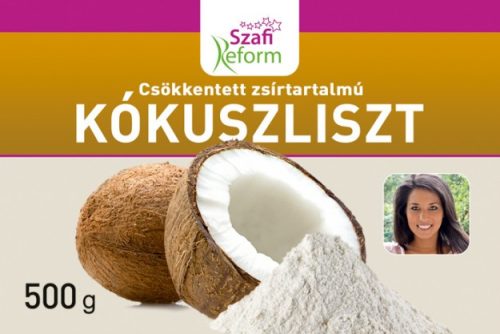 Szafi Fitt zsírtalanított finom szemcsés kókuszliszt 500 g