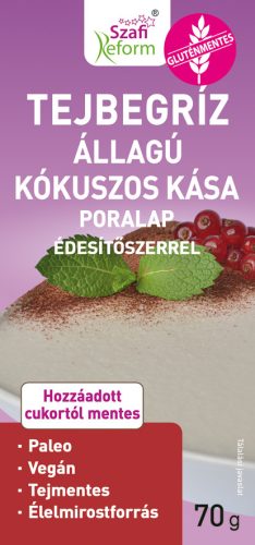 Szafi Reform poralap tejbegríz állagú kókuszos kása 70 g