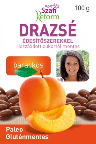 Szafi Reform drazsé édesítőszerekkel barackos 100 g