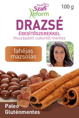 Szafi Reform drazsé édesítőszerekkel fahéjas mazsolás 100 g