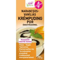   Szafi Reform narancsos vaníliás krémpuding por édesítőszer 70 g