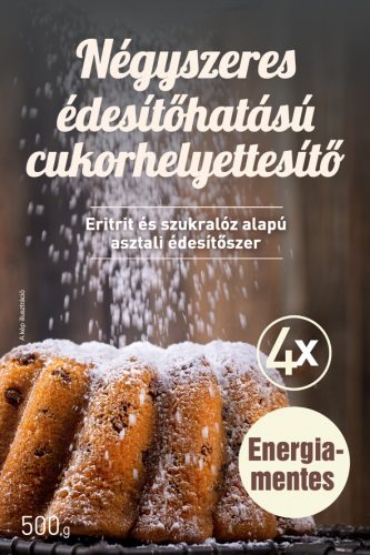 FM négyszeres édesítőhatású cukorhelyettesítő (eritrit, szukralóz alapú) 500g