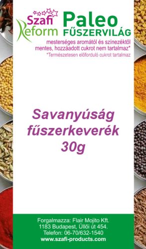 Szafi Reform Paleo Savanyúság fűszerkeverék 30 g