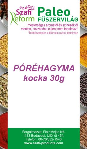 Szafi Reform Paleo Póréhagyma kocka 30g