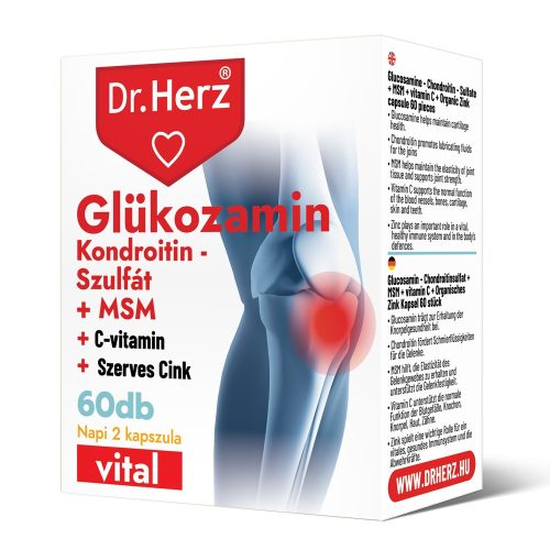 DR Herz Glükozamin+Kondroitin-szulfát+MSM 60 db kapszula