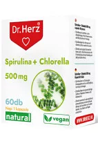 Dr. Herz Spirulina + Chlorella Kapszula 60Db