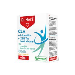   DR Herz CLA + L-karnitin + Zöld tea kivonat 60 db kapszula doboz
