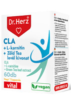 DR Herz CLA + L-karnitin + Zöld tea kivonat 60 db kapszula doboz