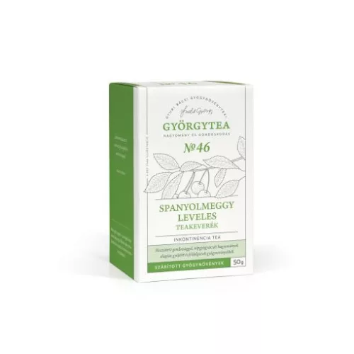Györgytea Spanyolmeggy leveles 50g teakeverék, Inkontinencia tea No.46