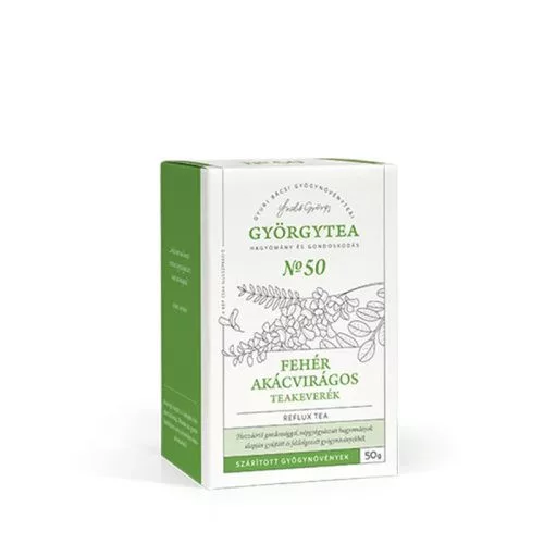 Györgytea Fehér akácvirágos 50g teakeverék Reflux tea No.50