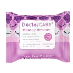   Doctor Care sminklemosó törlőkendő 100% biodegradable 20 db