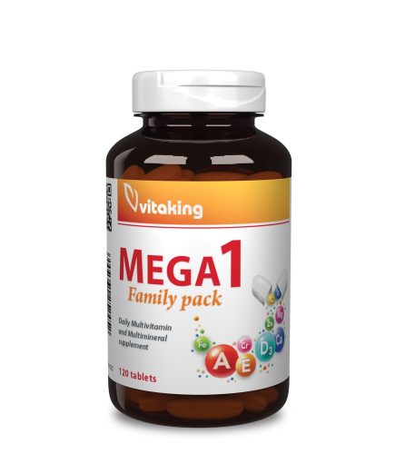 Vitaking mega 1 multivitamin étrend-kiegészítő tabletta family 120 db