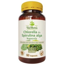 BioMenü BIO CHLORELLA és SPIRULINA ALGA kapszula 60 db