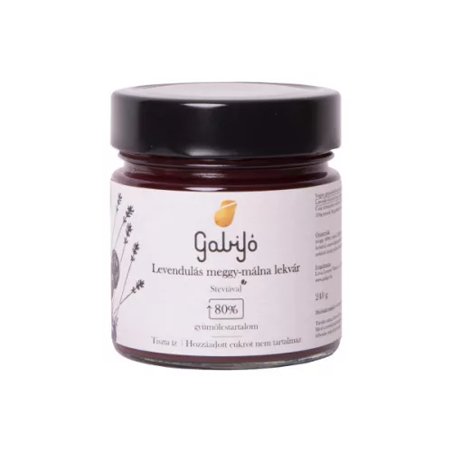 Gabijó Lekvár Leven.Meggy-Málna  Hcm 240 g