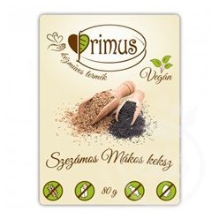 Primus vegán szezámos mákos keksz 80 g