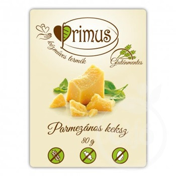 Primus gluténmentes parmezános keksz 80 g