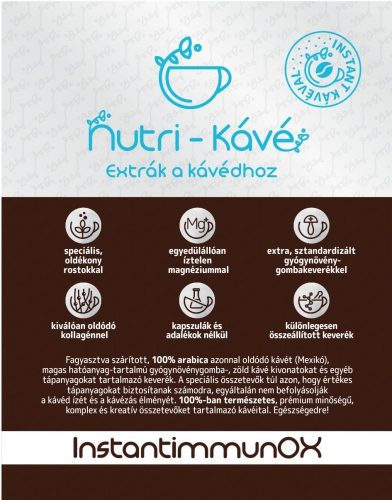 INSTANTIMMUNOX NUTRI-KÁVÉ KÁVÉVAL 180 g