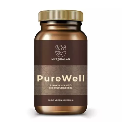 Myrobalan purewell béltisztító gyógynövény-komplex vegán kapszula 60 db Ingyenes szállítással!!!
