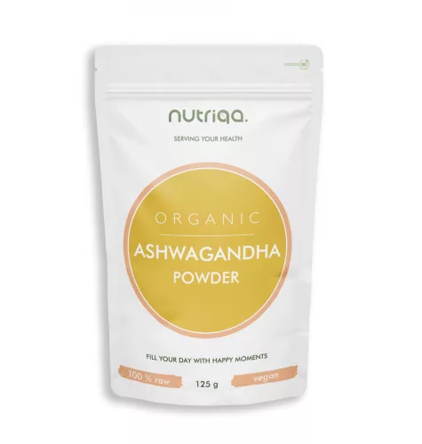 Happy Naturals organic ashwagandha por 125 g