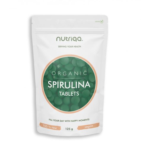 Happy Naturals organic spirulina tabletta 125 g