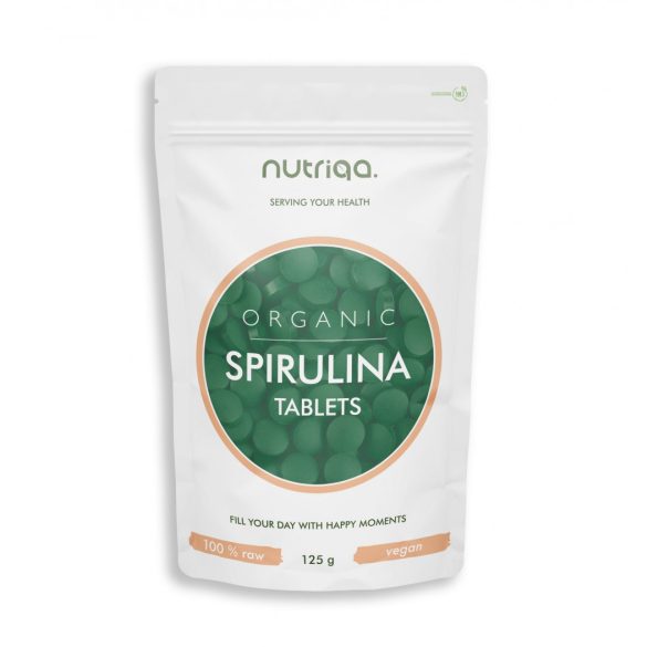 Happy Naturals organic spirulina tabletta 125 g