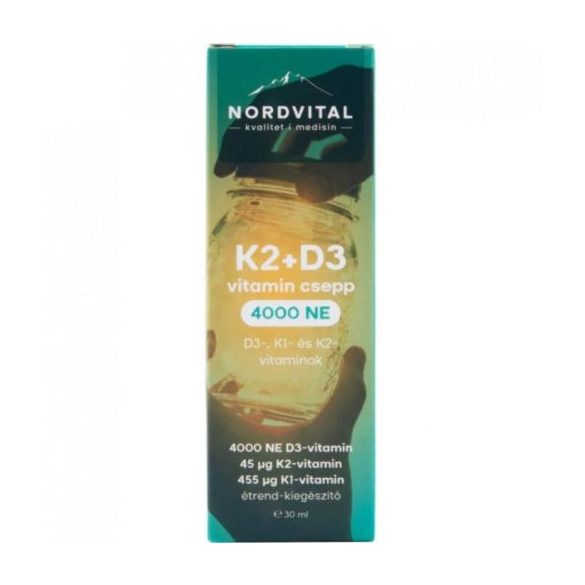 Nordvital d3+k2-vitamin csepp 60adag 30 ml